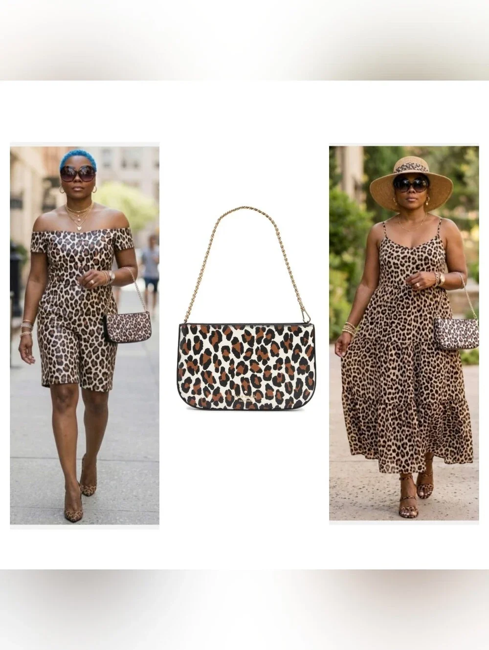Kate Spade Madison Leopard Spot Pochette Bag NWT